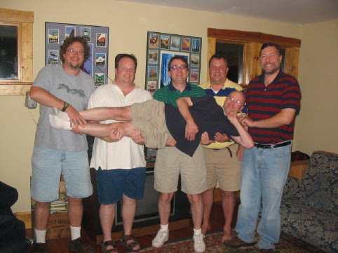 2006_08_13 Brad George Randy Anthony Steve holding Mike.jpg